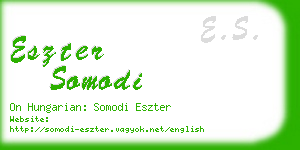 eszter somodi business card